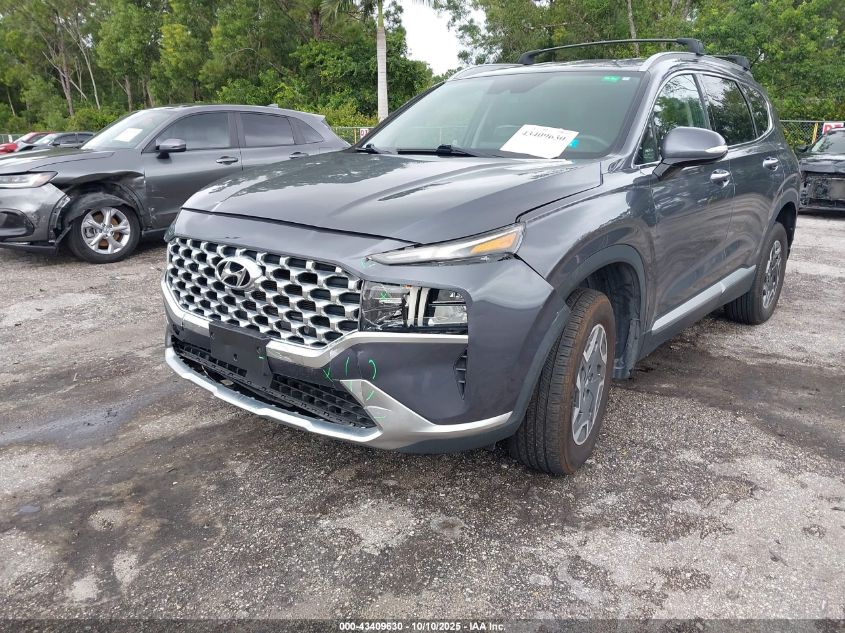 2021 Hyundai Santa Fe Hybrid Blue VIN: KM8S2DA14MU005973 Lot: 43409630