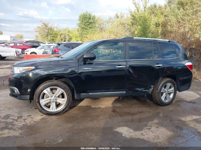 2013 Toyota Highlander Limited V6 VIN: 5TDDK3EH1DS209620 Lot: 43409644
