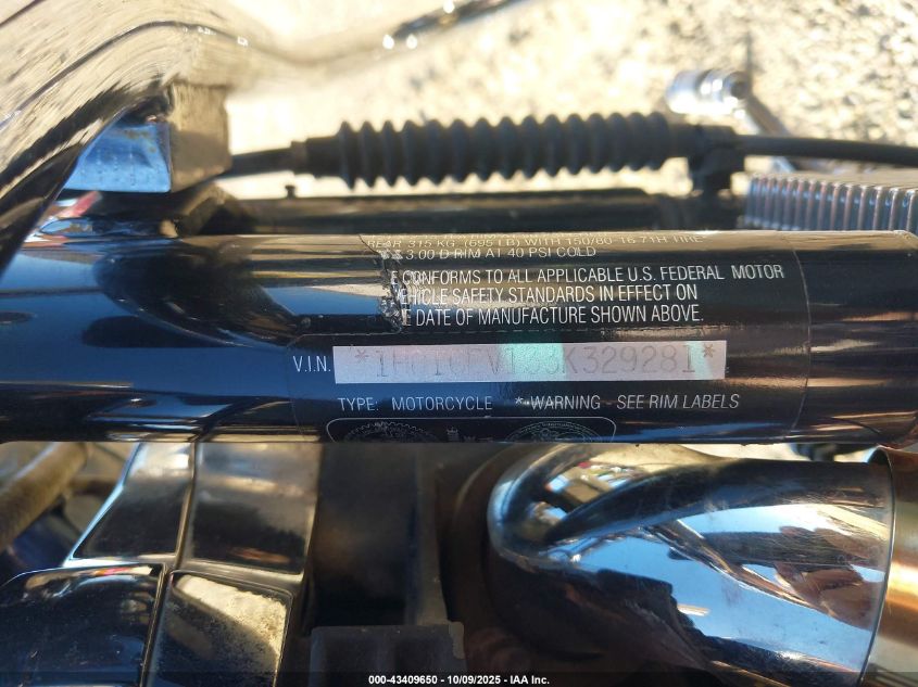 2003 Harley-Davidson Fxdwg VIN: 1HD1GEV133K329281 Lot: 43409650