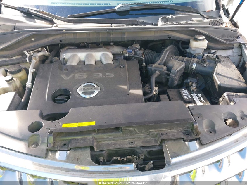 2006 Nissan Murano S VIN: JN8AZ08W96W518797 Lot: 43409651