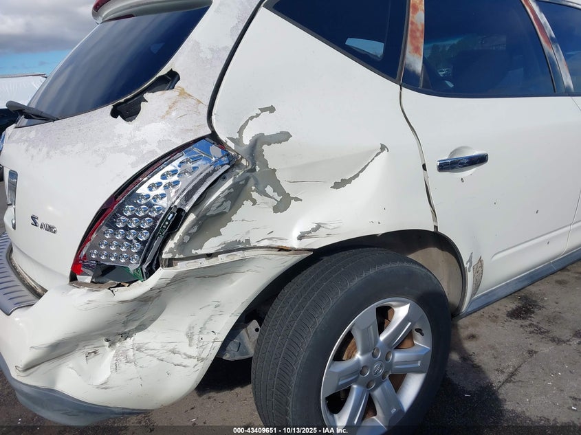 2006 Nissan Murano S VIN: JN8AZ08W96W518797 Lot: 43409651