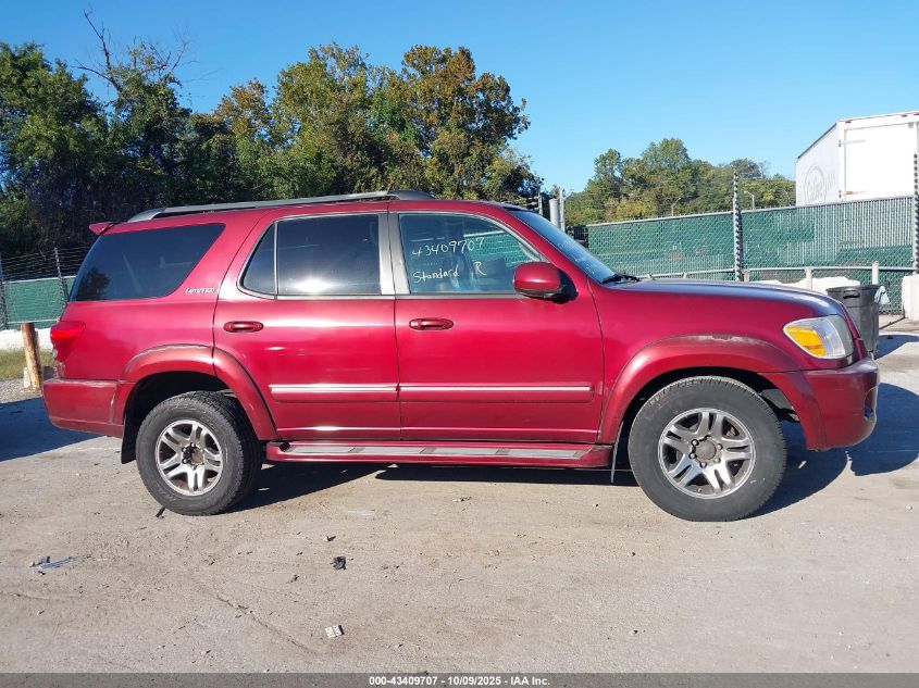 2006 Toyota Sequoia Limited V8 VIN: 5TDBT48AX6S260142 Lot: 43409707