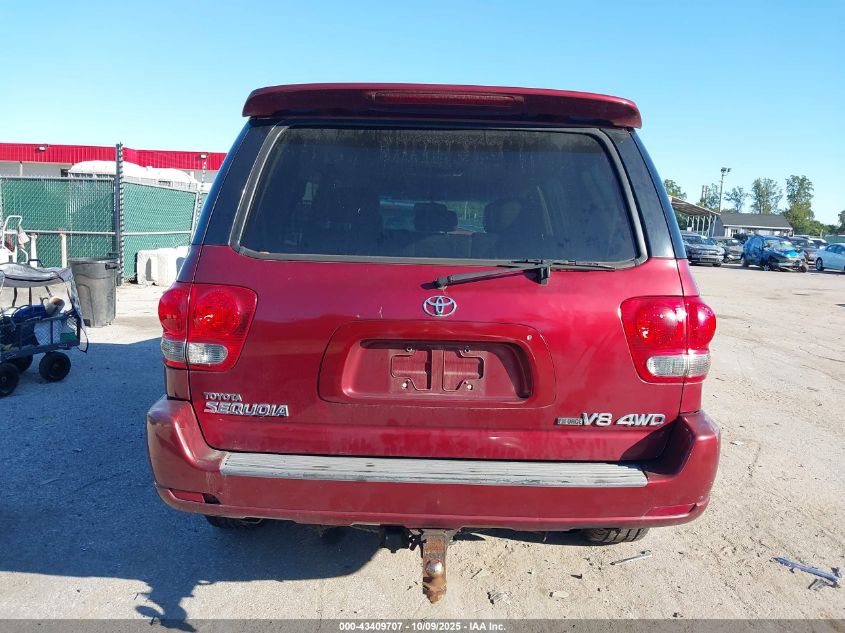 2006 Toyota Sequoia Limited V8 VIN: 5TDBT48AX6S260142 Lot: 43409707