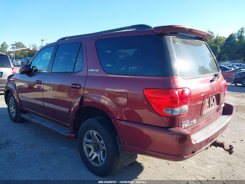 2006 Toyota Sequoia Limited V8 VIN: 5TDBT48AX6S260142 Lot: 43409707