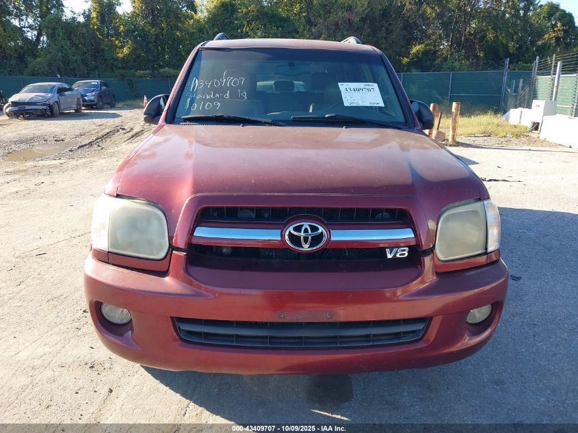 2006 Toyota Sequoia Limited V8 VIN: 5TDBT48AX6S260142 Lot: 43409707