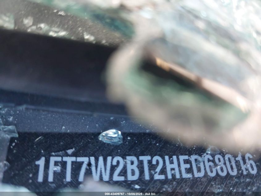 2017 Ford F-250 Lariat VIN: 1FT7W2BT2HED68016 Lot: 43409767