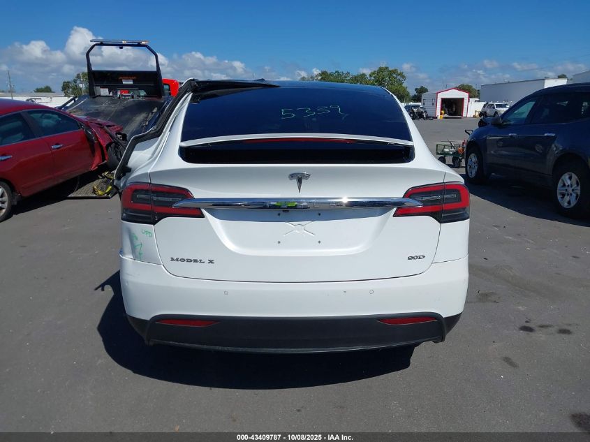 2016 Tesla Model X 60D/70D/75D/90D VIN: 5YJXCAE22GF002463 Lot: 43409787