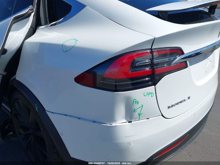 2016 Tesla Model X 60D/70D/75D/90D VIN: 5YJXCAE22GF002463 Lot: 43409787