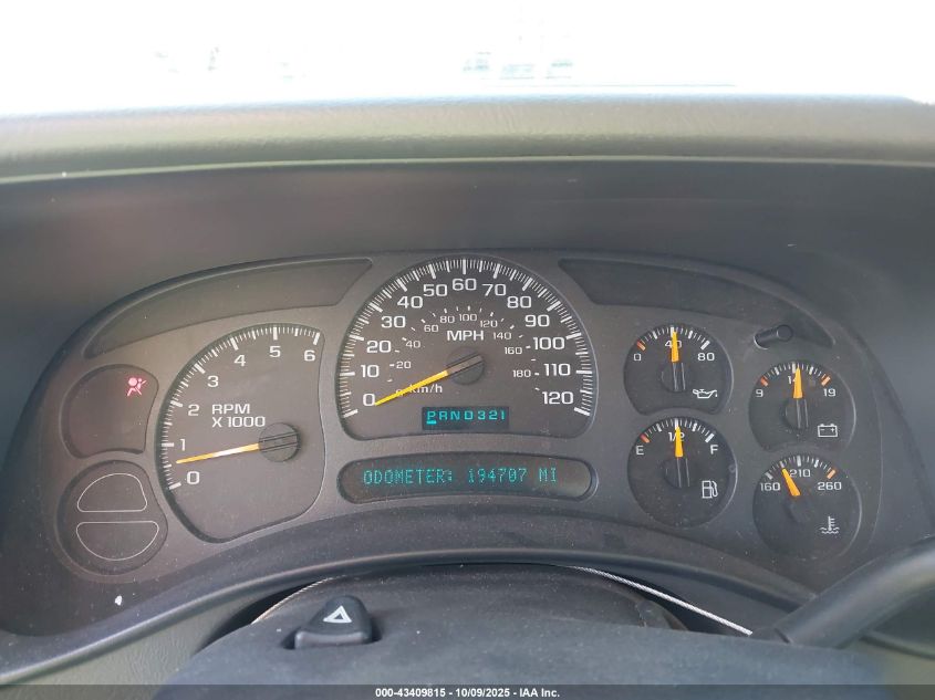 2003 Chevrolet Silverado 1500 Ls VIN: 2GCEK19V531372530 Lot: 43409815