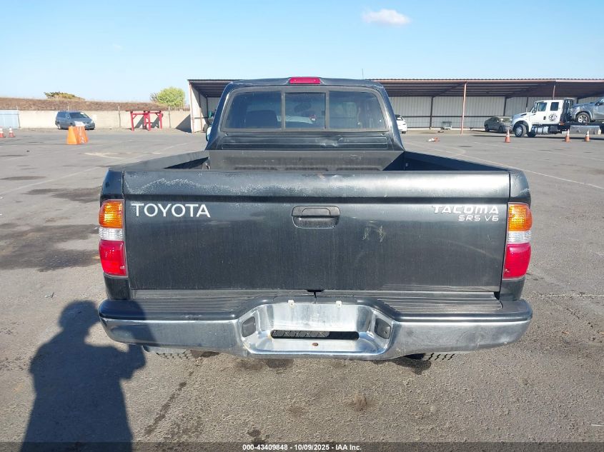 2001 Toyota Tacoma Base V6 VIN: 5TEWN72N11Z822496 Lot: 43409848