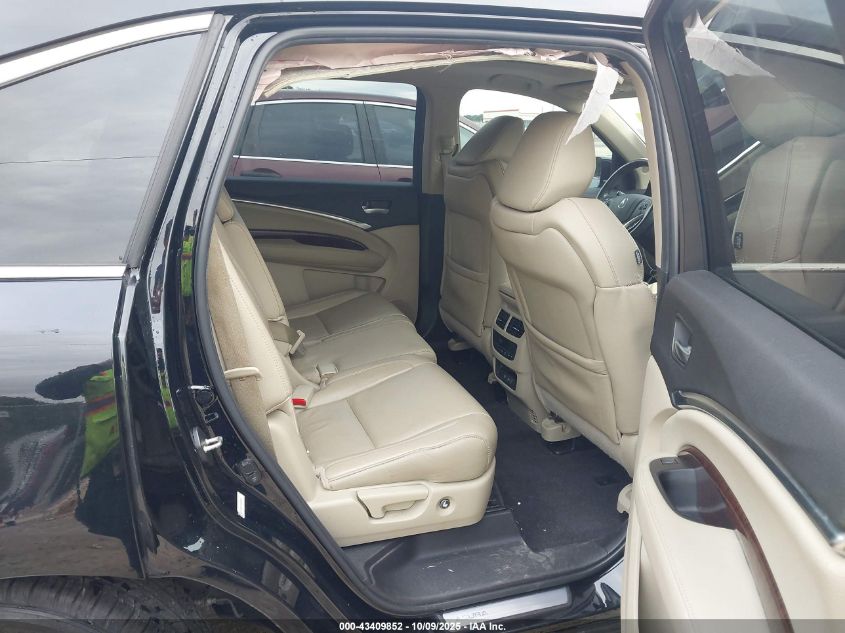 2017 Acura Mdx VIN: 5FRYD3H35HB000594 Lot: 43409852