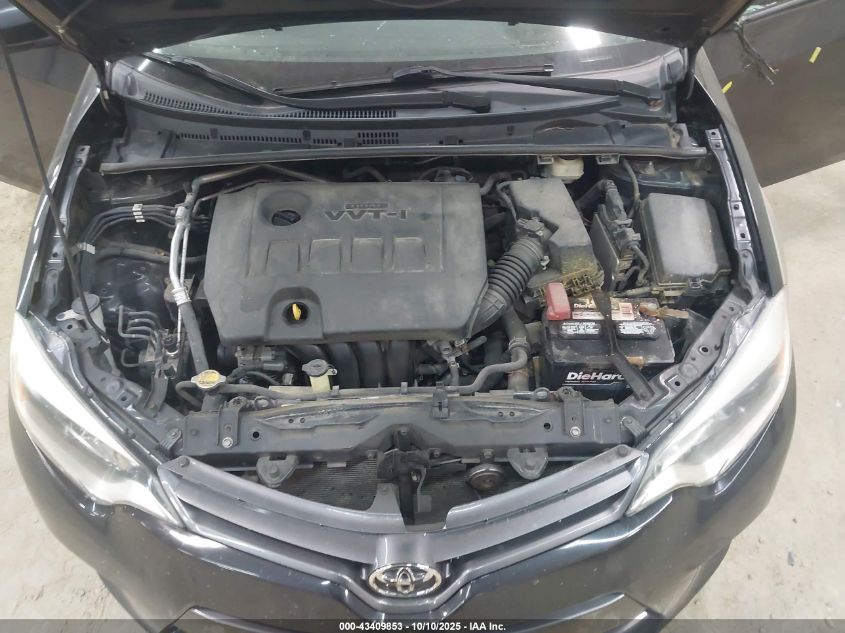 2015 Toyota Corolla Le VIN: 2T1BURHE2FC354148 Lot: 43409853