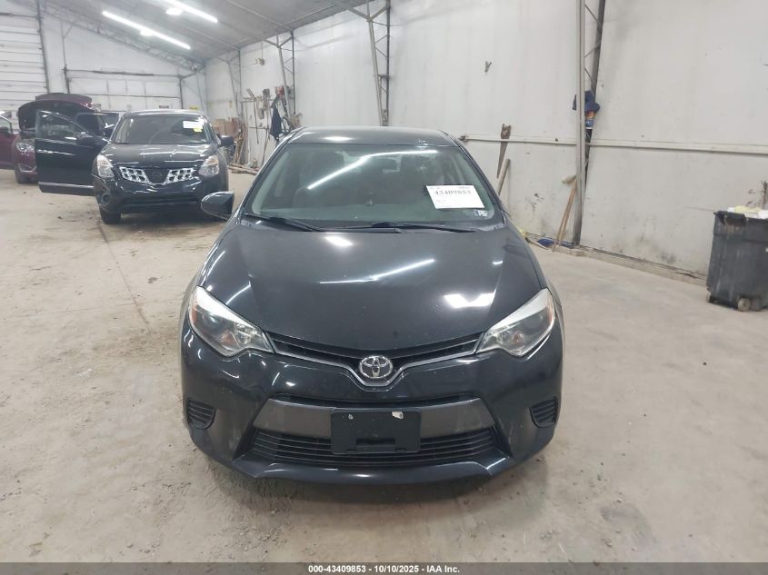 2015 Toyota Corolla Le VIN: 2T1BURHE2FC354148 Lot: 43409853