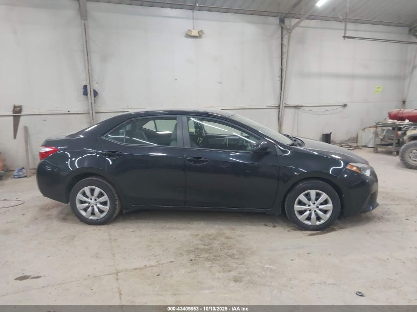 2015 Toyota Corolla Le VIN: 2T1BURHE2FC354148 Lot: 43409853