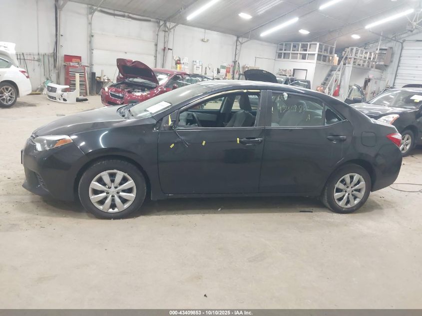 2015 Toyota Corolla Le VIN: 2T1BURHE2FC354148 Lot: 43409853
