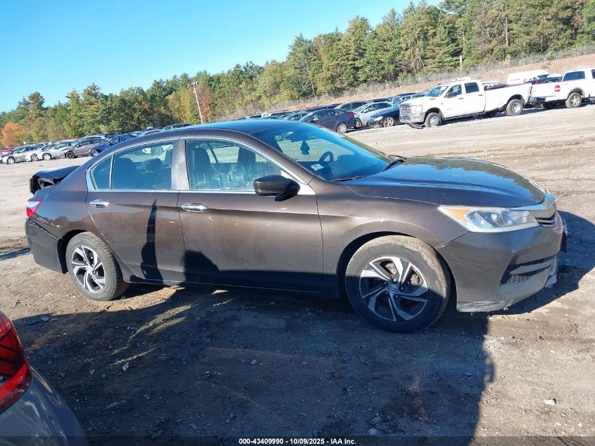 2017 Honda Accord Lx VIN: 1HGCR2F33HA228825 Lot: 43409990