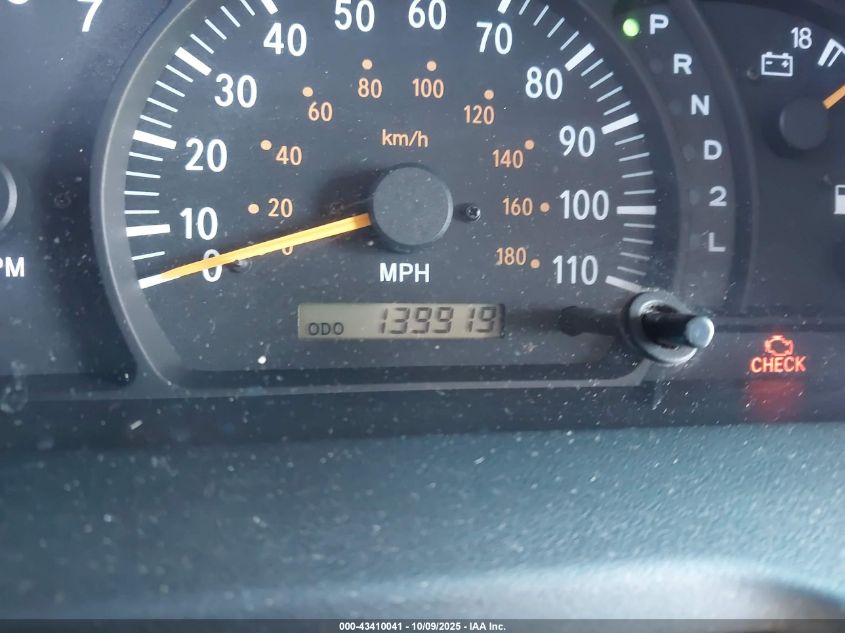 2000 Toyota Tundra Access Cab/Access Cab Sr5 VIN: 5TBBT4415YS004721 Lot: 43410041