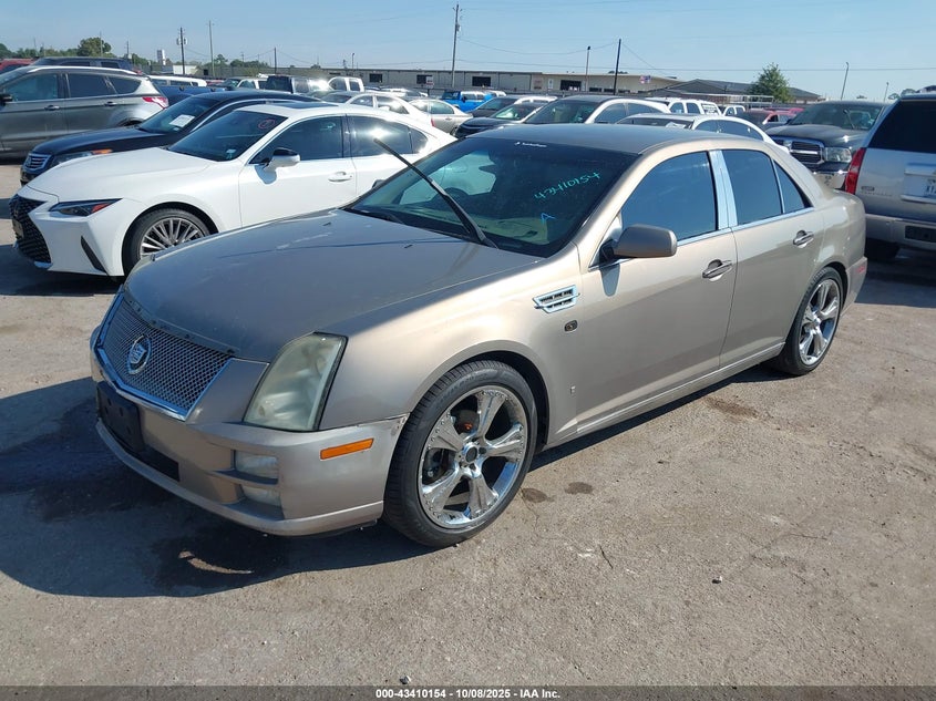 2008 Cadillac Sts V8 gold sedan gasoline 1G6DZ67A380162888 photo #3