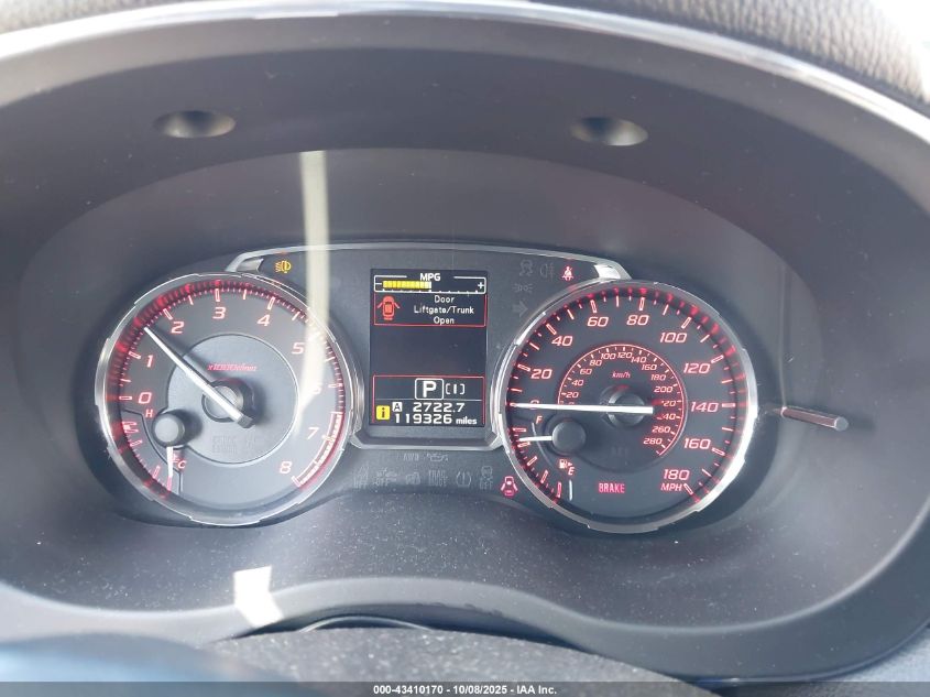 2016 Subaru Wrx Limited VIN: JF1VA1J68G8824017 Lot: 43410170