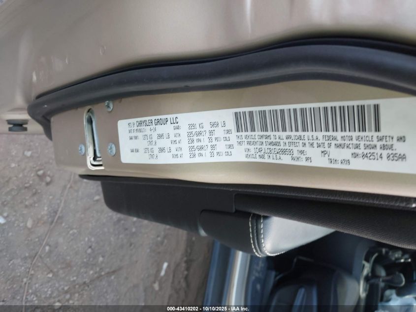 2014 Jeep Cherokee Latitude VIN: 1C4PJLCB1EW288593 Lot: 43410202