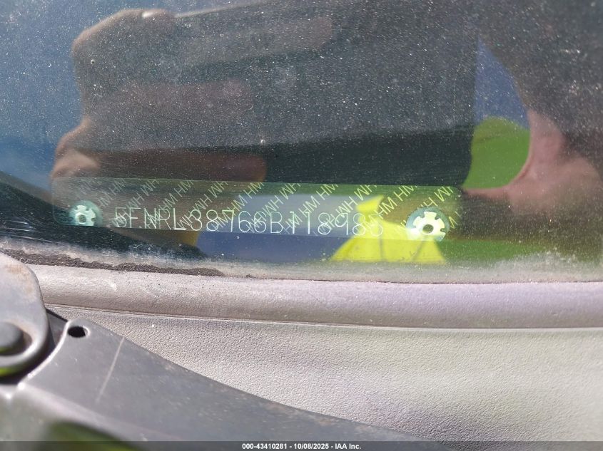 2006 Honda Odyssey Ex-L VIN: 5FNRL38766B118985 Lot: 43410281