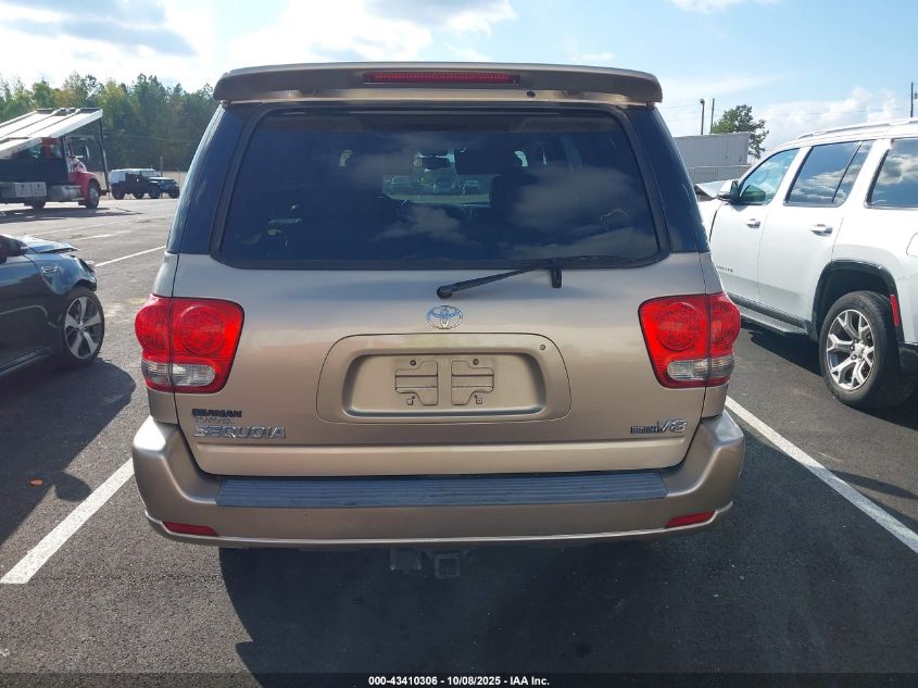 2006 Toyota Sequoia Limited V8 VIN: 5TDZT38A96S283310 Lot: 43410306