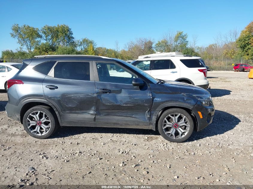 2021 Kia Seltos S Turbo VIN: KNDEUCA23M7195634 Lot: 43410334