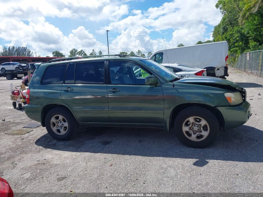 2007 Toyota Highlander VIN: JTEGD21A970160311 Lot: 43410367