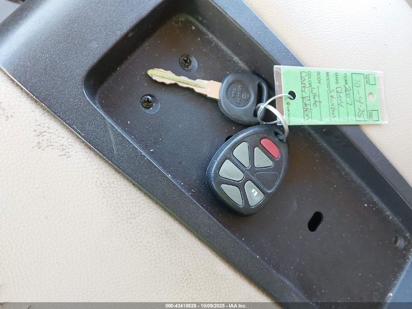 2007 Chevrolet Suburban 1500 Lt VIN: 1GNFK163X7J327772 Lot: 43410526