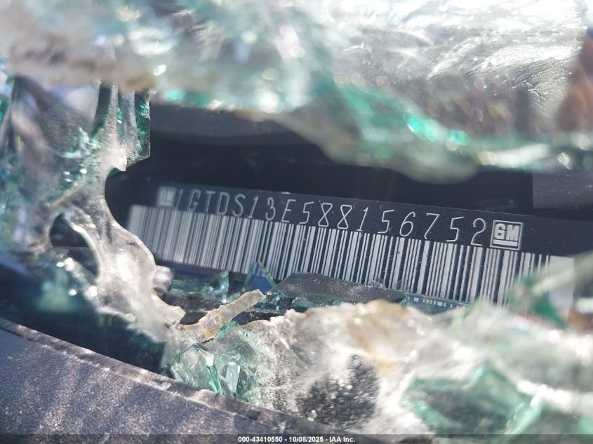 2008 GMC Canyon Sle2 VIN: 1GTDS13E588156752 Lot: 43410550