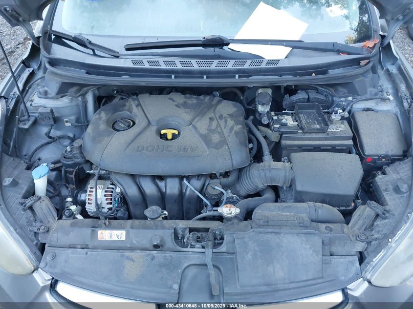 2013 Hyundai Elantra Gls VIN: 5NPDH4AEXDH394577 Lot: 43410648