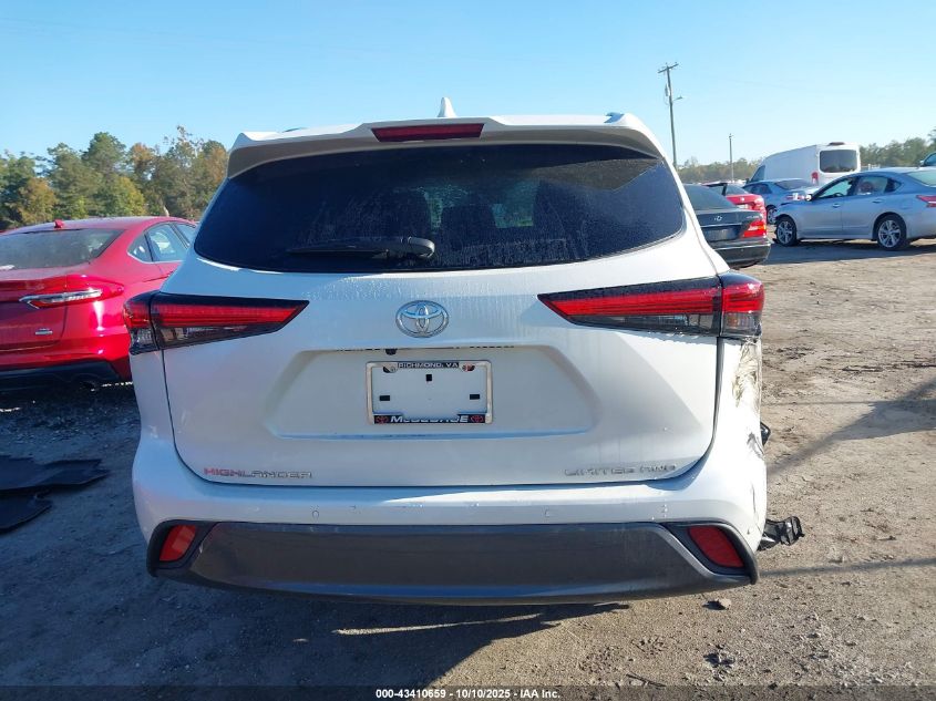 2023 Toyota Highlander Limited VIN: 5TDKDRBH0PS014234 Lot: 43410659