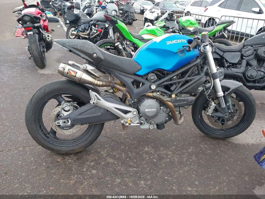 2014 Ducati Monster 696 VIN: ZDM1RADN1EB078485 Lot: 43410666