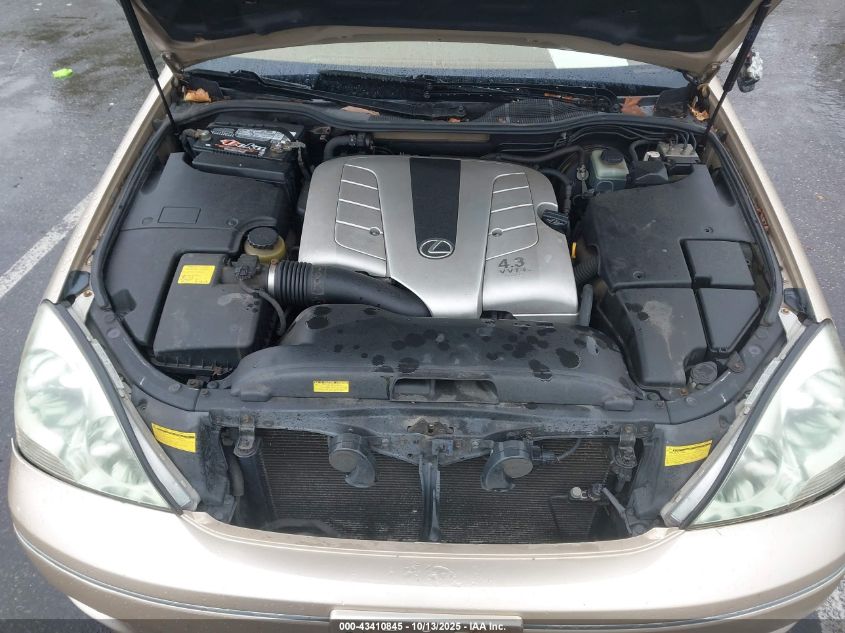 2001 Lexus Ls 430 VIN: JTHBN30F210028415 Lot: 43410845