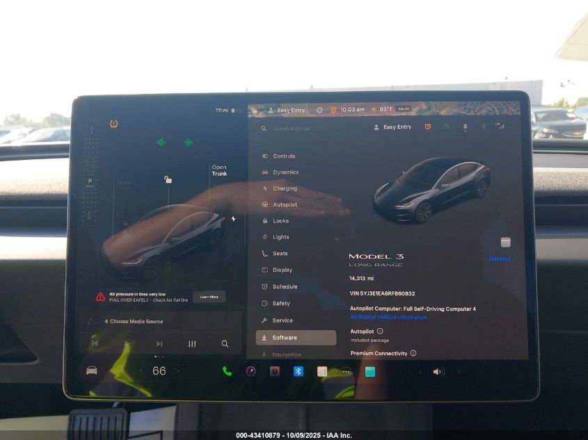 2024 Tesla Model 3 Long Range Dual Motor All-Wheel Drive/Rear-Wheel Drive VIN: 5YJ3E1EA8RF860832 Lot: 43410879