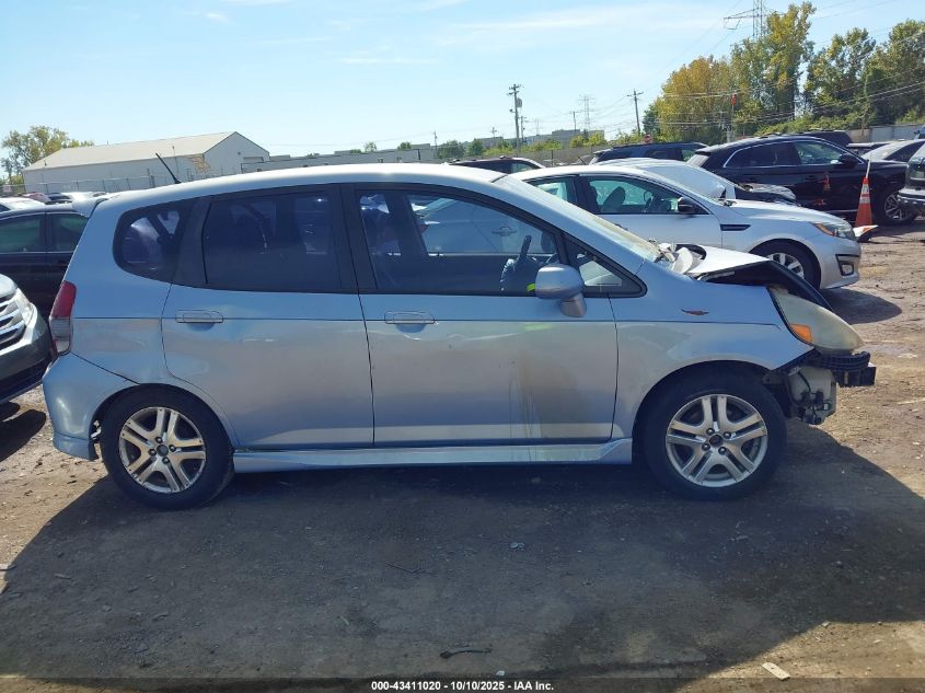 2008 Honda Fit Sport VIN: JHMGD38698S057504 Lot: 43411020