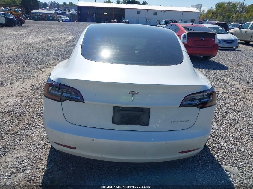 2021 Tesla Model 3 Long Range Dual Motor All-Wheel Drive VIN: 5YJ3E1EBXMF975837 Lot: 43411046