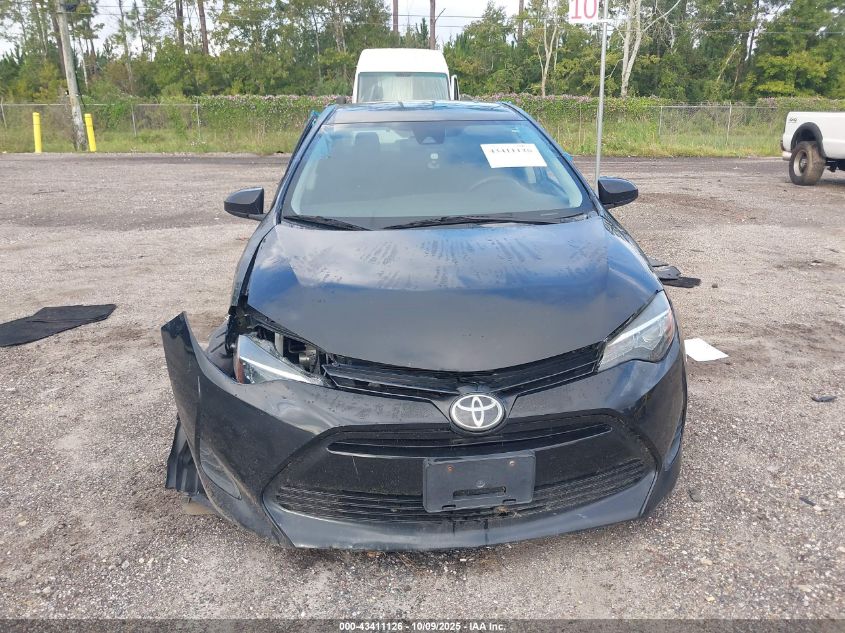 2019 Toyota Corolla Le VIN: 2T1BURHE7KC161312 Lot: 43411126