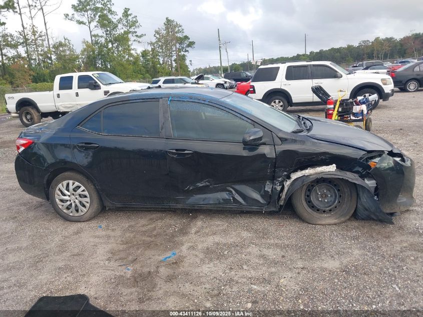 2019 Toyota Corolla Le VIN: 2T1BURHE7KC161312 Lot: 43411126