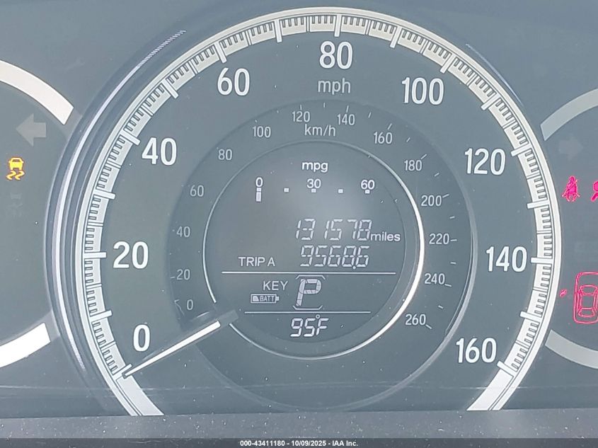 2016 Honda Accord Ex-L VIN: 1HGCR2F80GA020427 Lot: 43411180