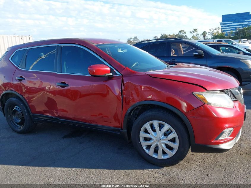 2016 Nissan Rogue S VIN: JN8AT2MT3GW029337 Lot: 43411201