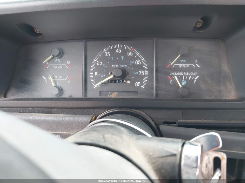 1991 Ford F150 VIN: 1FTDF15Y8MPB26043 Lot: 43411243