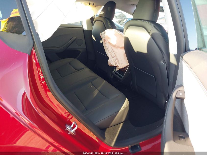 2025 Tesla Model 3 Long Range Rear-Wheel Drive VIN: 5YJ3E1EA7SF077975 Lot: 43411263