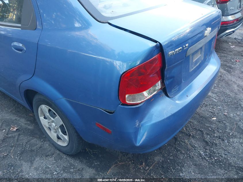 2005 Chevrolet Aveo Ls VIN: KL1TD52625B438571 Lot: 43411374