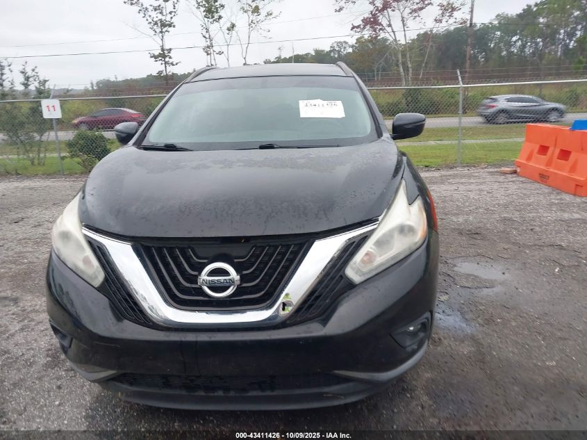 2017 Nissan Murano Sv VIN: 5N1AZ2MG1HN178328 Lot: 43411426