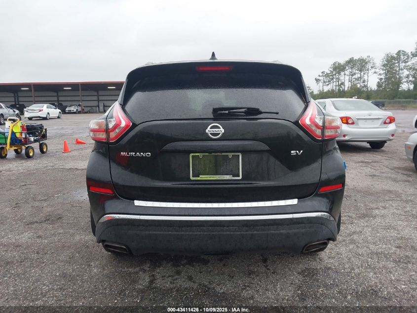 2017 Nissan Murano Sv VIN: 5N1AZ2MG1HN178328 Lot: 43411426