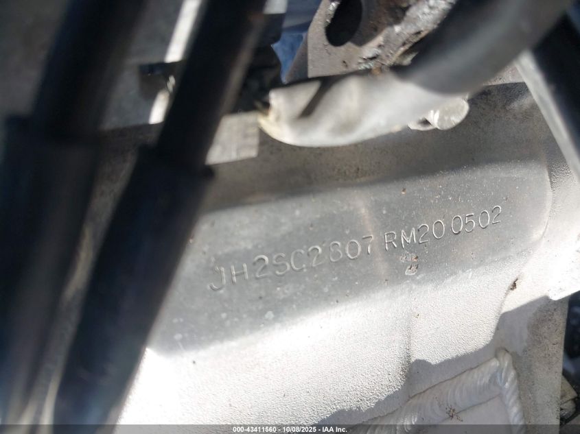 1994 Honda Cbr900 Rr VIN: JH2SC2807RM200502 Lot: 43411560