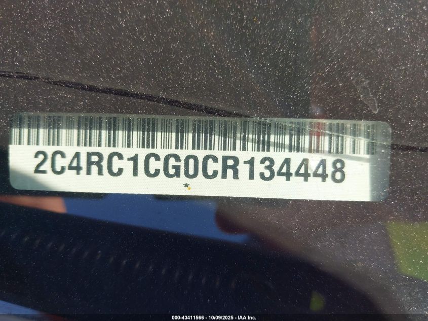 2012 Chrysler Town & Country Touring-L VIN: 2C4RC1CG0CR134448 Lot: 43411566