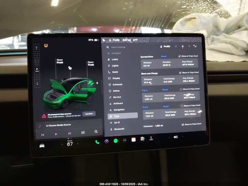 2025 Tesla Model 3 Long Range All-Wheel Drive VIN: 5YJ3E1EB0SF069127 Lot: 43411628