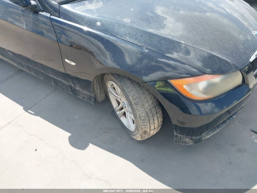 2008 BMW 328I VIN: WBAVA37518NL57494 Lot: 43411672